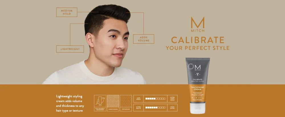 Paul Mitchell MITCH Calibrate Thickening Cream  Medium Hold  Low Shine  For All Hair Types  2.5 fl. oz. - CALIBRATE YOUR PERFECT STYLE