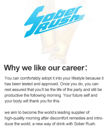 SOBER RUSH|Better Morning After Party Smart|Feel Better Cheers |Support Liver|NADH Patented Formula|Booster Break Down Toxin Hydration Products Cannot (6 Servings/Box) - nausea relief