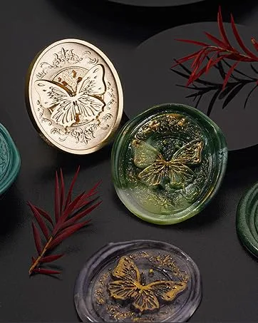 Bee Wax Seal Stamp 3D Embossed Bee Stamp Sealing Kit for Wedding Letter Invitation Sealing DIY Decoration Bee01 - butterfly dream