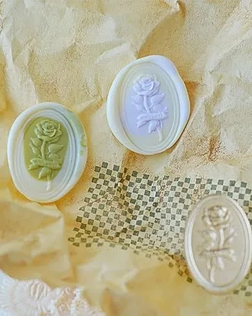 Bee Wax Seal Stamp 3D Embossed Bee Stamp Sealing Kit for Wedding Letter Invitation Sealing DIY Decoration Bee01 - rose stamp