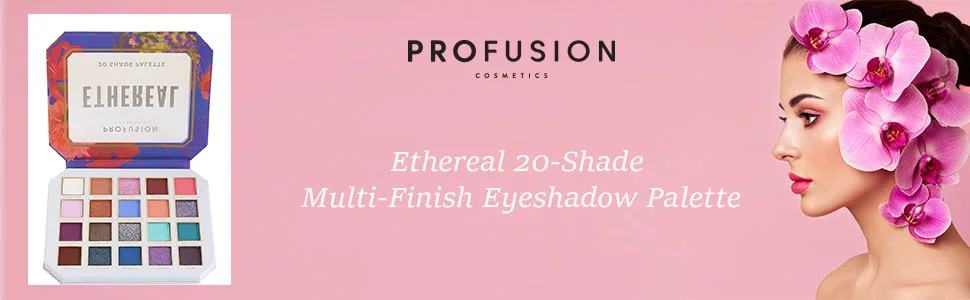 Profusion Cosmetics Ethereal 20-Shade Multi-Finish Palette- Let your Creativity Blossom with the Eyeshadow Palette - product information 1