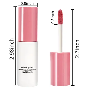 Boobeen Matte Liquid Blush Makeup  Mousse Face Blush for Cheeks  Liquid Gel Creamy Blusher Makeup  Lightweight & Long Lasting Blush Color 02 - blush liquid blush cream blush makeup for cheeks blush stick liquid blush and highlighter