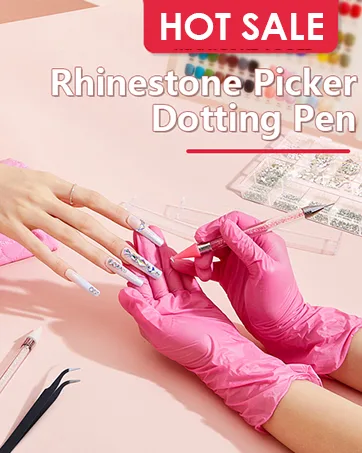 Silicone Practice Fingers for Acrylic Nails  Bendable Fake Nail Training Finger Manicure DIY Nail Art (3-2pcs) 3 - 2pcs - 2 Pack Rhinestone Picker Dotting Pen