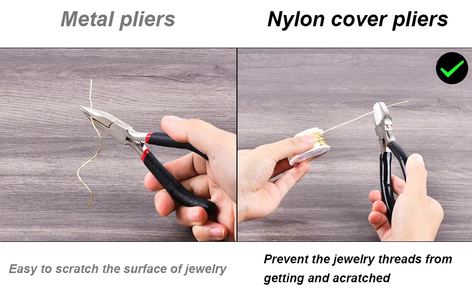 Nylon Pliers Jewelry Making Tools Carbon Steel Tools for Beading  Looping  Shaping Wire  Jewelry Making and Other Crafts - Nylon pliers