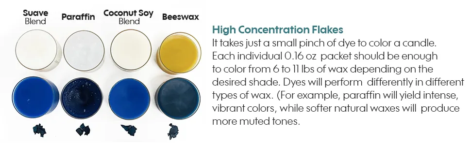 Direct Candle Supply   Color Dye Flakes   High Concentration Dyes for Candle Making (1.6 oz)  (Black) Use in Soy/Coconut/Paraffin Wax - Dye 2