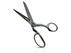 Professional Pinking Shears  9 Stainless Steel Fabric Pinking Shears  by Better Office Products  Dressmaking Scissors  Zig Zag Cut Scissors  Serrated Blades for Decorative Patterns - Classic Tailor Shears