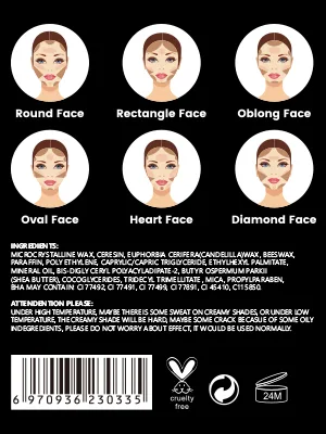 DE'LANCI Concealer Palette  18 Color Cream Contour Makeup Palette for Foundation  Full Coverage True Complexion Contour Palette Professional Natural with Waterproof & Malleability Performance Christmas Makeup - foundation palette