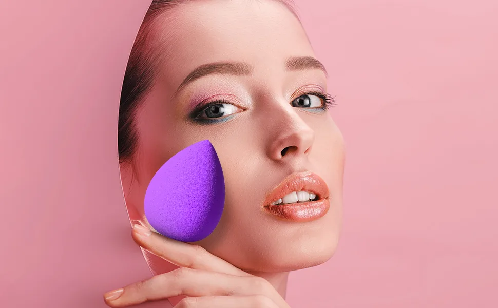 FACEMADE 12 PCS Makeup Sponge Set and 1 Sponge Holder  Makeup Sponges for Foundation  Beauty Sponge Set with Basic Colors  Face Sponges for Liquid  Cream and Powder - makeup sponges