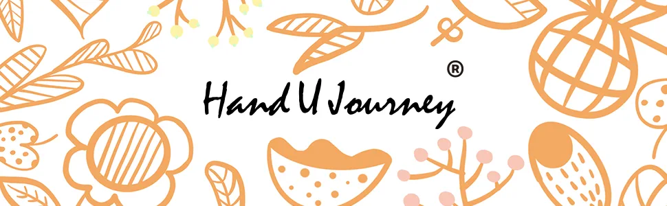 HAND U JOURNEY Basic Embroidery Stitch Kit: Perfect for Beginners with 28 Different Stitches and a Mushroom Embroidery Set Basic kit-02 - Hand U Journey Logo