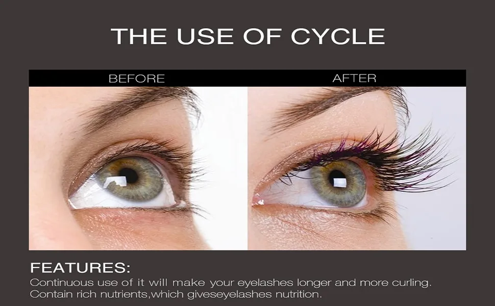 Premium Essence Brow & Lash Growth Serum - before and after