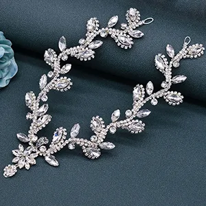 WONRLUA Bridal Headpieces for Wedding  Rhinestone Forehead Headpiece  Wedding Headband Crystal Tiara for Brides - Wedding Hair Accessories