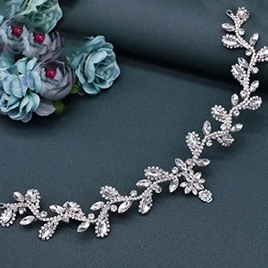 WONRLUA Bridal Headpieces for Wedding  Rhinestone Forehead Headpiece  Wedding Headband Crystal Tiara for Brides - Wedding Tiara