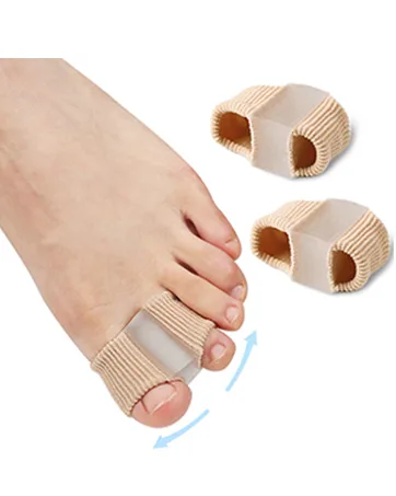 Golbylicc Bunion Toe Separators for Overlapping Toes Women Men  Gel Toe Spacers Bunion Corrector with 2 Loops for feet (4PC) - Bunion Toe Separators