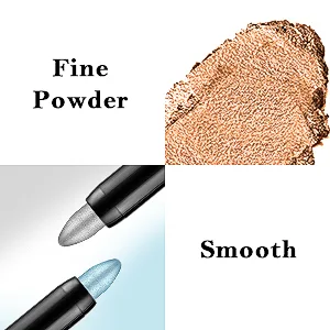 Boobeen Eyeshadow Pencil Crayon Waterproof Eyeshadow Stick Shimmer Cream Eyeshadow Pen Create Glitter Eye Makeup  Easy to Use (15) - eyeshadow palette glitter eyeshadow eyeshadow stick cream eyeshadow stick highlighter makeup