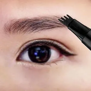 MARIA AYORA 2 Pcs Eyebrow Pencil Light Brown Microblade Eyebrow Pen with 4 Point Eye Brow Makeup Waterproof Smudgeproof Long lasting - product information 4