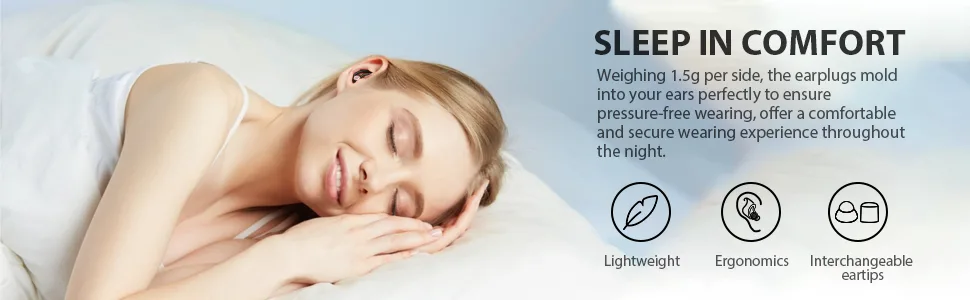  2 Pairs  Ear Plugs for Sleeping  Hearprotek Noise Cancelling Comfortable earplugs for Sleep-Reusable Noise Reduction Sound Blocking Ear Plugs for Side Sleepers snoring Work Study Travel (30db&33db) Black - noise cancelling earbuds for sleep, sleeping ear plugs, earplugs sound blocking sleeping