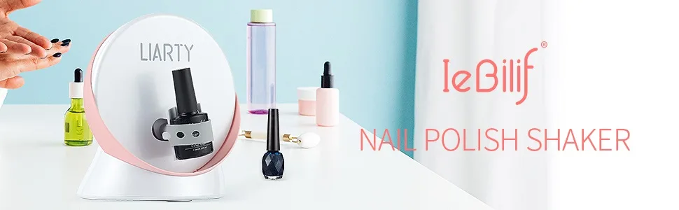 Nail Polish Shaker Adjustable Gel Polish Varnish Bottle Mixer Machine Evenly Tools for Eyelash Extensions Glue  Ink  Model Paints Nail Lacquer Shaker 110V (pink) - product information 1