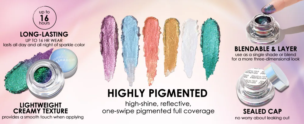 FOCALLURE Chameleon Cream Eyeshadow Intense Color Shifting Creamy Eye Shadows Highly Pigmented Metallic Shimmer Multi-Reflective Finishes Acrobatics 20 Acrobatics - FA901 2