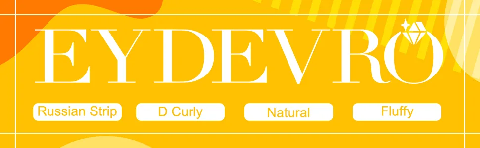Russian Strip False EyeLashes Natural Look Cat Eye Mink Lashes Fluffy Wispy D Curl Fake Eyelashes 17mm Natural Lashes by EYDEVRO( 5 Pair) Russian Strip - 17mm - product information 10