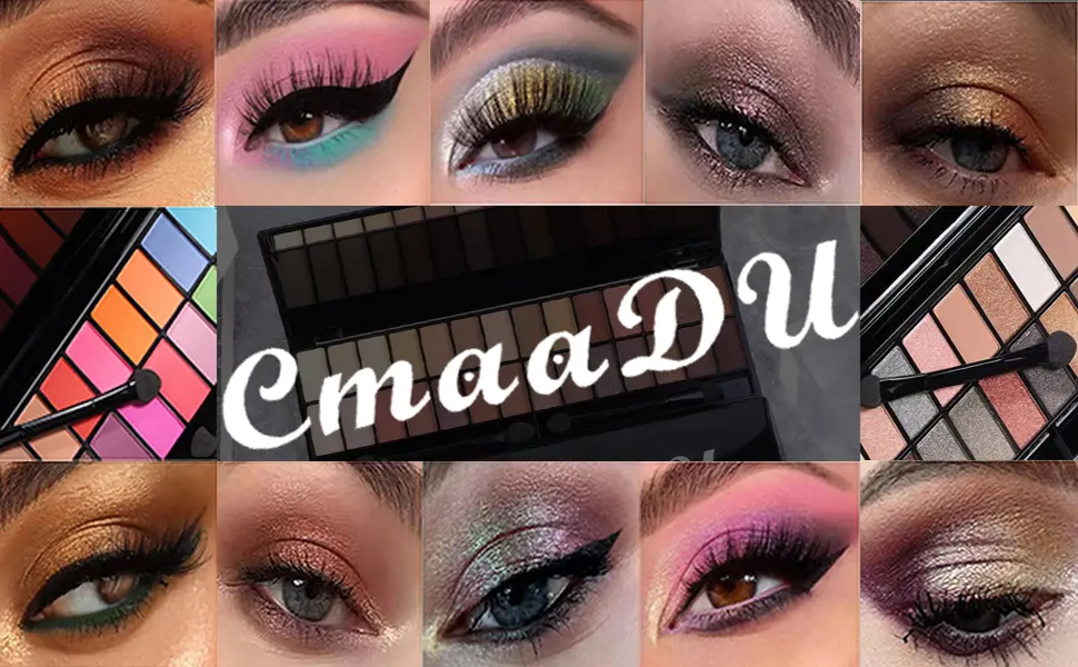 MEIBANFA 28 Color Eye Shadow Palette  Eye Makeup Palette Makeup Matte Shiny Durable Waterproof with Mirror Brush(28 Color-05) - product information 6