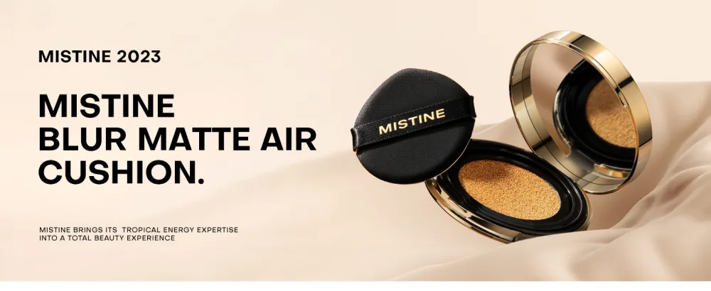 MISTINE Cushion Foundation Makeup Impeccable Full Coverage with Airy Matte Finish Long-Lasting Oil Control Cushion Compact 75% Essence Compact Foundation for Oily Skin Refill Included Ivory Ivory-For Oily Skin - cushion foundation