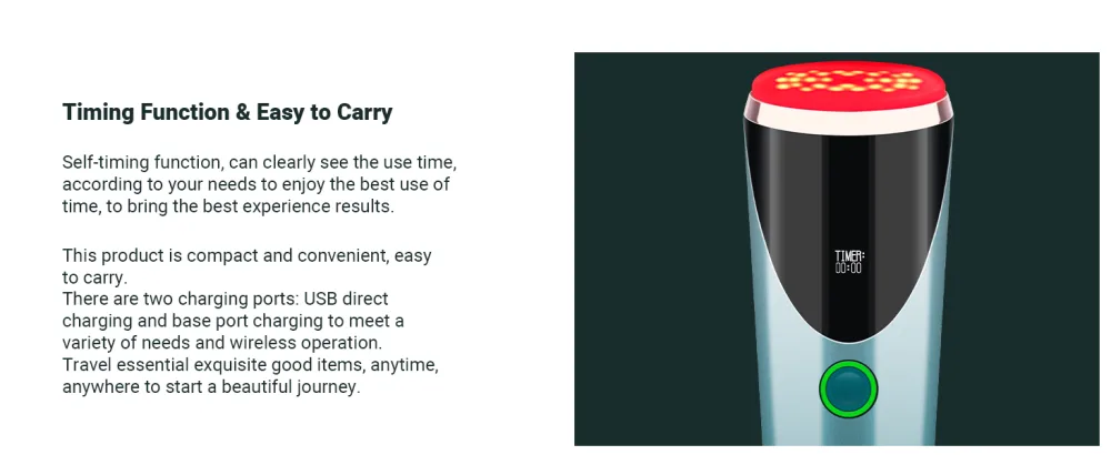 Red Light Therapy for Face - UUPAS LED Infrared Red Facial Light Therapy Device - product information 13