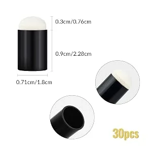 30 Pcs Craft Finger Sponge Daubers Drawing Project Finger Painting Sponge Set for Card Making  Painting  Stamping  Ink - Painting Sponge Set