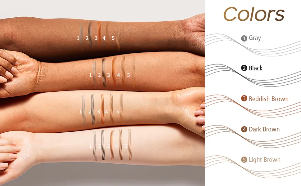 Eyebrow Pencil Eyebrow Microblading Pen - Eyebrow Pen Micro 4 Point Brow Pen Lift & Snatch Eyebrow Eye Makeup Long-Lasting Waterproof & Smudge-proof Natural Eyebrow Hair (Dark Brown) - product information 14