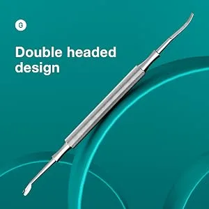 MR.GREEN Multi-Function Nail Care Tools Cuticle Pusher Nail Dirt Cleaner Double Headed Design Pry Up Nails Cuticle Trimmer (Mr-2158) - 2158-300-1
