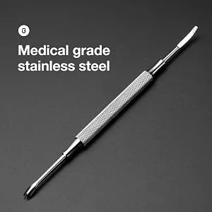MR.GREEN Multi-Function Nail Care Tools Cuticle Pusher Nail Dirt Cleaner Double Headed Design Pry Up Nails Cuticle Trimmer (Mr-2158) - 2158-300-5