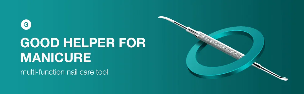 MR.GREEN Multi-Function Nail Care Tools Cuticle Pusher Nail Dirt Cleaner Double Headed Design Pry Up Nails Cuticle Trimmer (Mr-2158) - 2158-banner