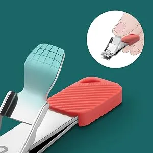 MR.GREEN Compact Nail Clippers Foldable Nail Cutters Manicure Tools Portable Fingernail Clipper with Key Chain Nail Scissors (Red) - 1600-300-5