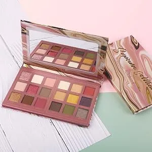 Prism Makeup Matte Eyeshadow Palette Pro 18 Colors Pigmented Shimmer Glitter Eye Shadow Palette  Blendable Long Lasting Waterproof Makeup Cosmetics Halloween Makeup Kit (02 Solitude) - Eye Shadows