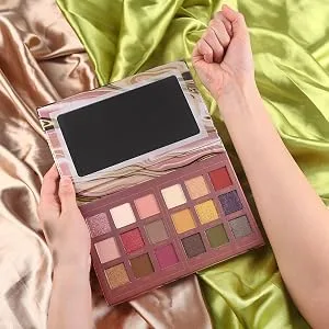 Prism Makeup Matte Eyeshadow Palette Pro 18 Colors Pigmented Shimmer Glitter Eye Shadow Palette  Blendable Long Lasting Waterproof Makeup Cosmetics Halloween Makeup Kit (02 Solitude) - Waterproof