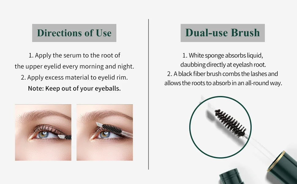 Eyelash Growth Serum  BREYLEE Lash Serum for Eyelash Growth  Eyelash Serum  Lash Boost Serum  Eyelash Conditioner for Longer  Fuller  & Thicker Lashes (Silver  3ML/ 0.1 Fl. Oz) - product information 5