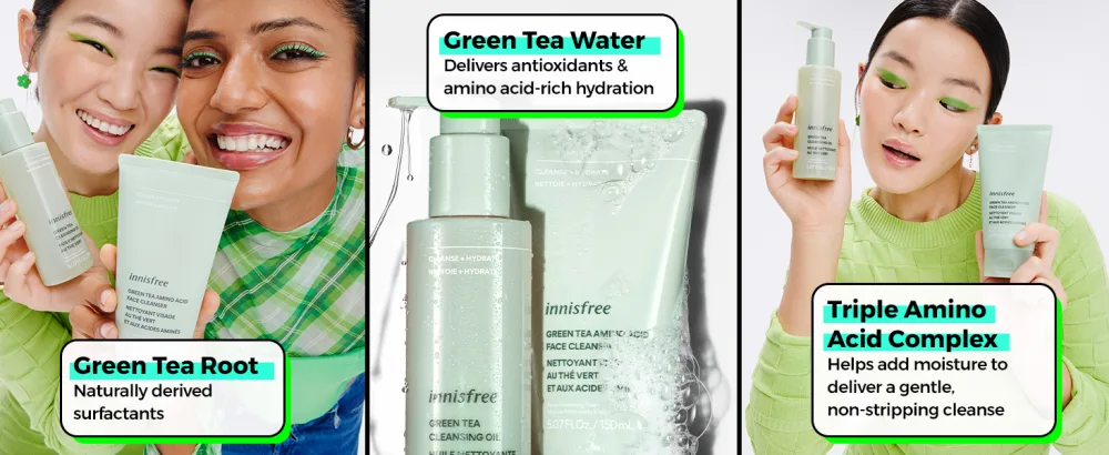 Green Tea Hydrating Cleansing Oil New Version - Ingre