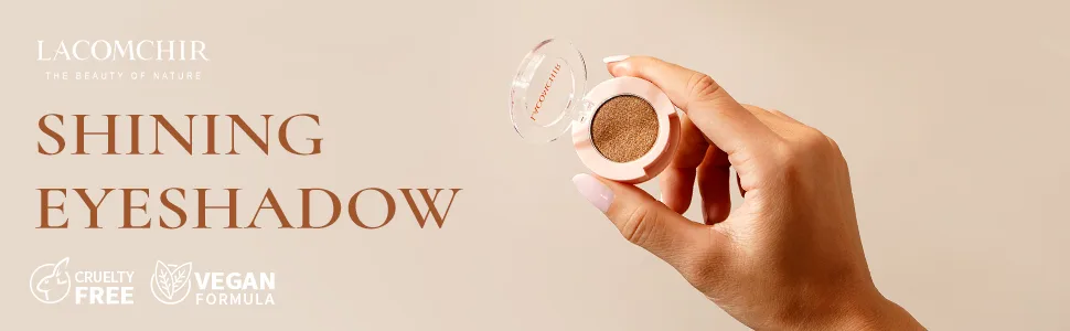 LACOMCHIR Shinning White Eyeshadow Glitter Highlighter Eye Makeup Palette Glitter Powder Highly Pigmented Vegan & Cruelty Free 1.9g -01 - glitter eyeshadow shine shiny highlighter eyeshadow vegan makeup eye highlighter travel sized
