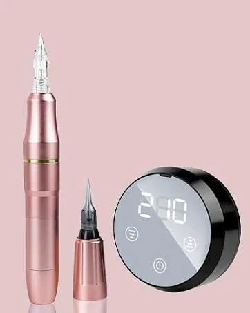 Microblading Supplies  Mokohoa Microblading Kit with Eyebrow Mapping Kit Microblading Pen Microblade Eyebrow Pen Brow Mapping Kit de Maquillaje PMU Supplies Brow Daddy Pigment for Beginners & Artist - Wireless Makeup Machine