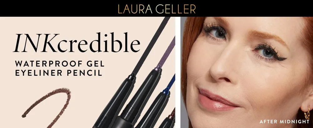 LAURA GELLER NEW YORK INKcredible Precision Gel Eyeliner - Blackbird - Waterproof - Retractable Eyeliner - Ultra-Thin Tip 09 Blackbird - Ultra-Thin Tip - INKcredible Eyeliner