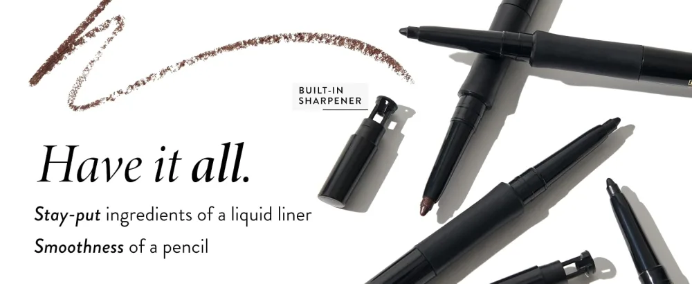 LAURA GELLER NEW YORK INKcredible Precision Gel Eyeliner - Blackbird - Waterproof - Retractable Eyeliner - Ultra-Thin Tip 09 Blackbird - Ultra-Thin Tip - INKcredible Eyeliner