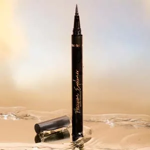 Fab Brows Precision Liquid Eyeliner - Felt-Tipped Liquid Eyeliner Pen  Waterproof Eyeliner  Richly Pigmented Black Eyeliner  Easy To Apply Eyeliner Liquid for Thin or Thick Strokes  2-fl.oz. - brown eye liner
