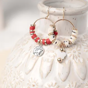 Deinduser Bracelet Making Kit - Jewelry kit with Stand 28 Colors Polymer Clay Beads for Adults Heishi Disc - earrings
