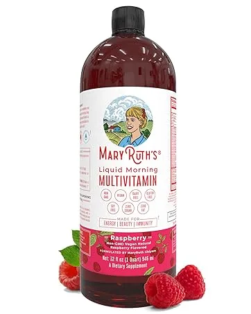 Cocomelon Elderberry Syrup for Toddlers by MaryRuth's | USDA Organic | Black Elderberry Liquid Drops for Immune Support | Blueberry Raspberry | Kids Ages 1-3 Years | Vegan | Non-GMO | 1 Oz Cocomelon Toddler Drops - Raspberry Morning Multi