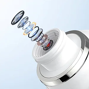 Blackhead Remover Vacuum  Black Head Extractions Tool with Camerafor  USB Interface Type Pore Vacuum  Men and Women Pore Cleaner  6 Suction Heads & 3 Adjustment Modes (Blue) - 565465