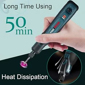 USB Cordless Electric Engraving Pen Kit  Mini 3-Speed Rotary Etching Machine Engraving Jewelry Leather Wood Glass 42pcs Engraver Tools for Metal with 30 Bits&Stencil - engraving pen metal