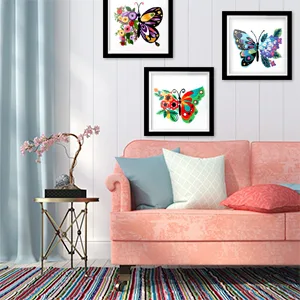 Butterfly Flower Embroidery Stitch Practice kit  3 Sets Beginners Embroidery Kit for Beginners Include Embroidery Cloth Hoops Threads for Craft Lover Hand Stitch with Embroidery Skill Techniques - Beginners embroidery kit