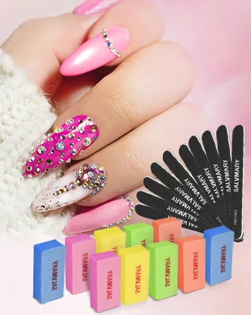 Professional Disposable Zebra Nail Files 100/180 Grit 5 Double Sided Emery Board Manicure Pedicure Tools 50Pcs - product information 11