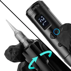 INKCHUM Microblading Supplies Permanent Makeup Machine Black - tattoo gun wireless