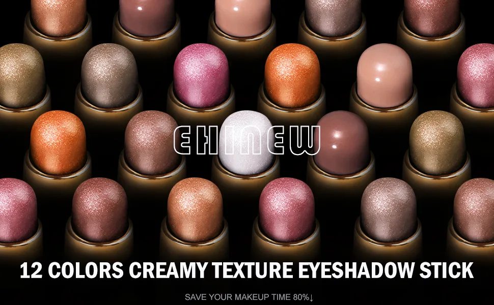 Eyeshadow Stick - Neutral and Brown Metallic Eye Shadow Stick Makeup - Champagne Matte & Glitter Eyeshadow - Creamy & Waterproof Eyeshadow Brightener Pencil (5 Pinky) - eyeshadow stick, cream shadow, Our cream eye shadow stick, high quality