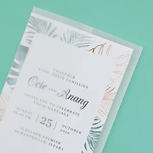 Pre-Folded Vellum Jackets for 5x7 Invitations: 60Pcs Vellum Paper Translucent Wedding Invitation Wraps - Translucent